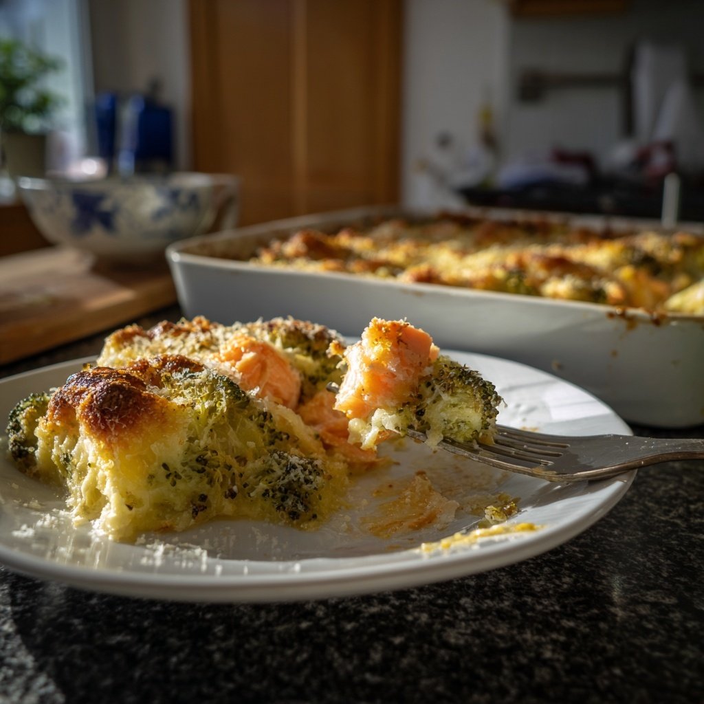 Brokkoli Lachs Auflauf