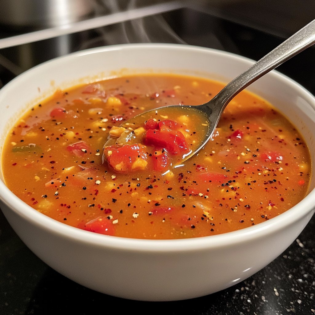 Tomatensuppe mit Chili