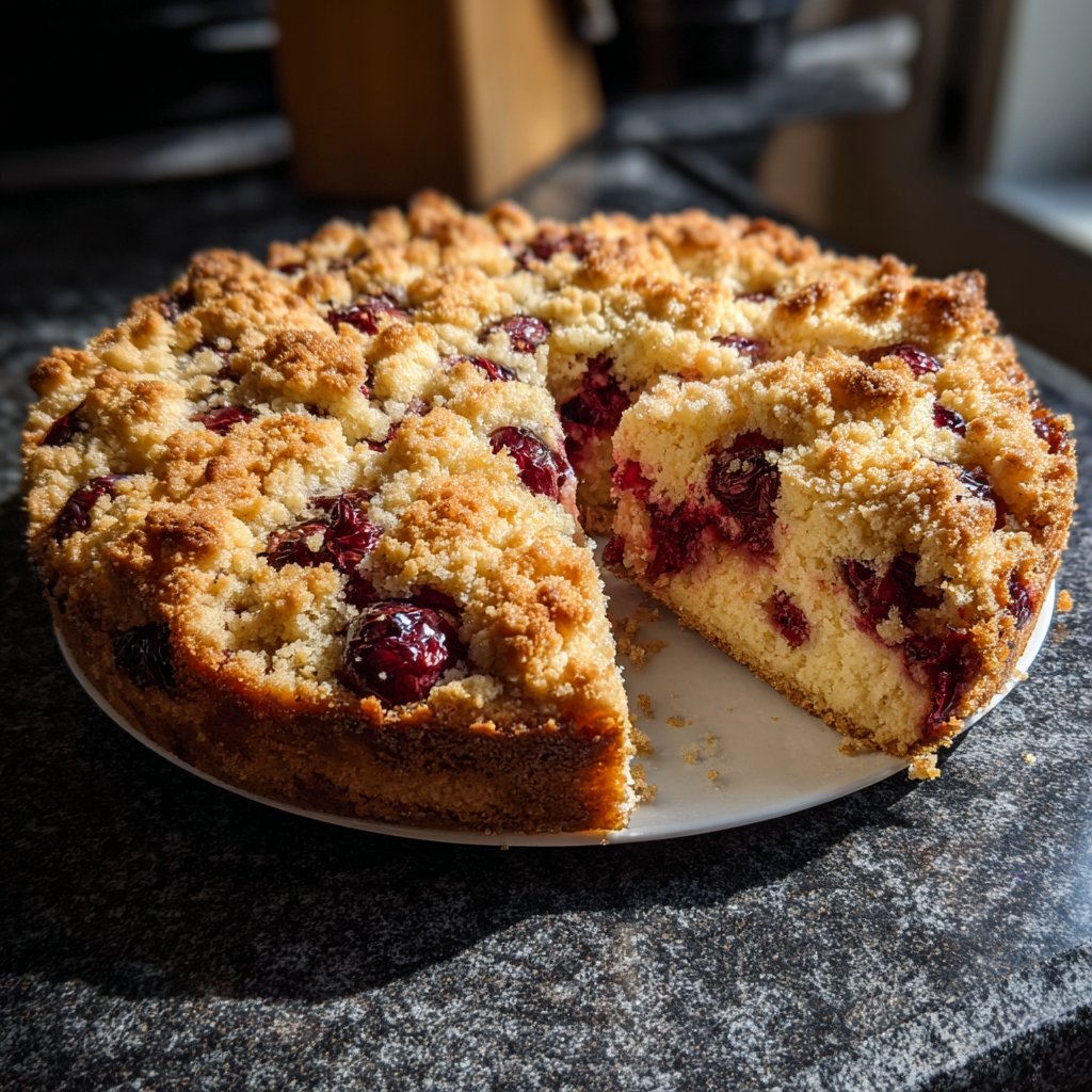 Streuselkuchen Mit Kirschen