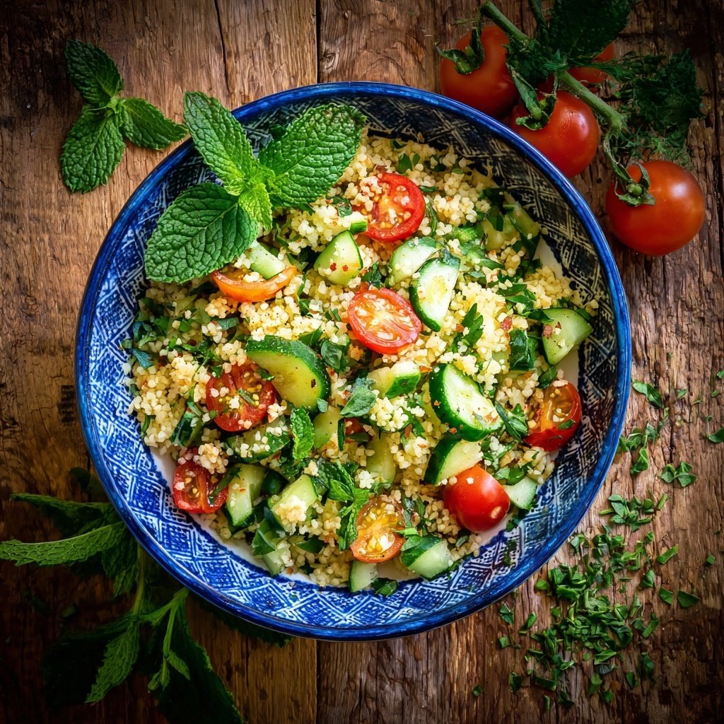 Bulgur Salat Zum Grillen Mit Minze