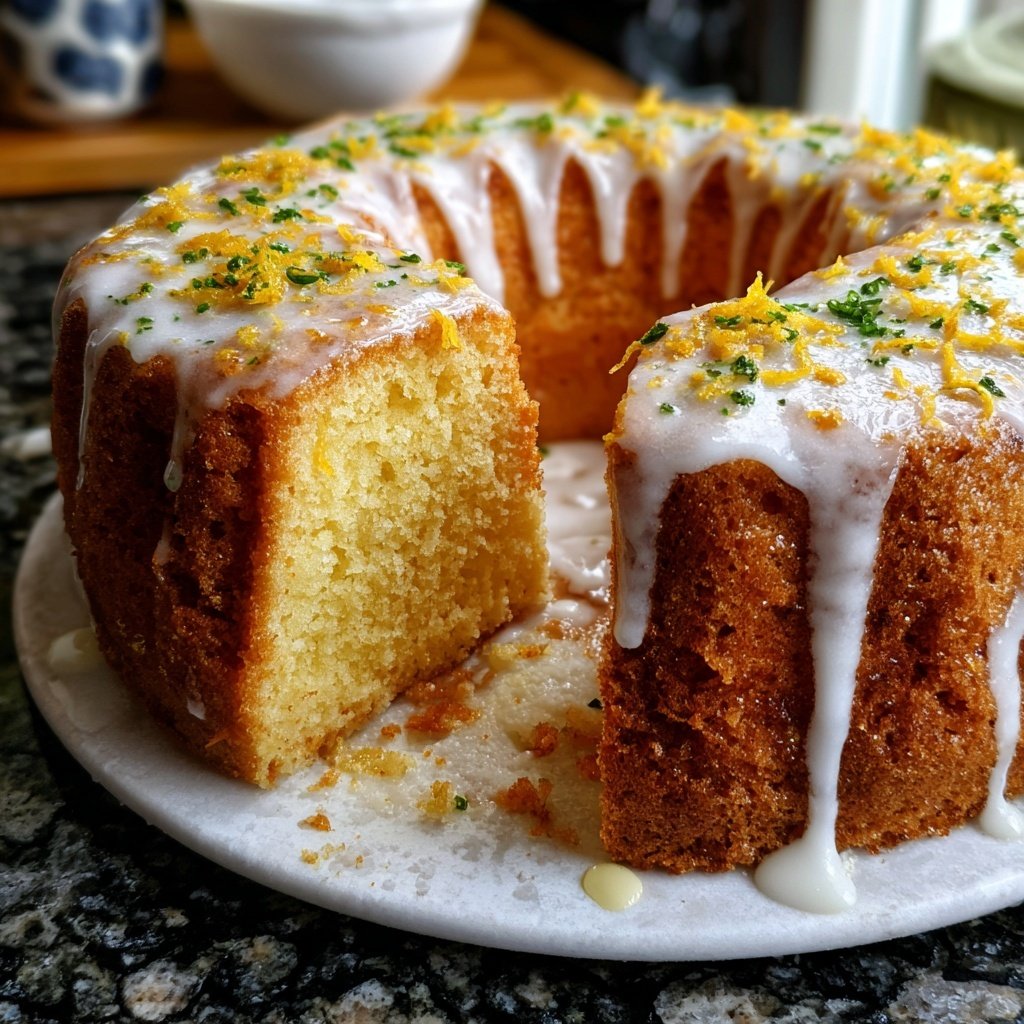 Zitronenkuchen mit Magerquark