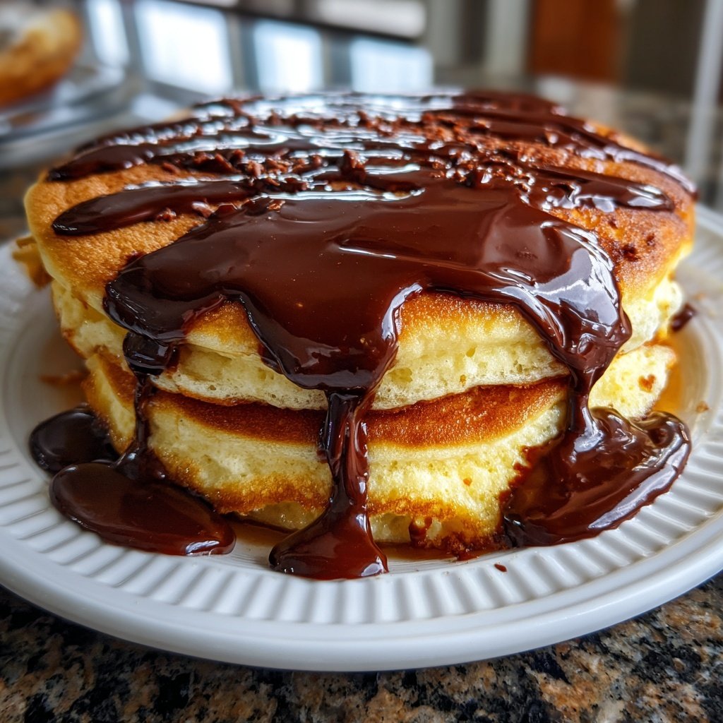 Pfannkuchen mit Schokolade