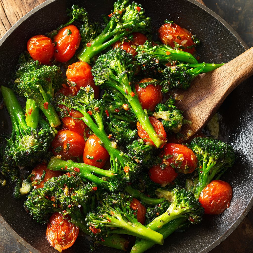 Brokkoli Pfanne Mediterran