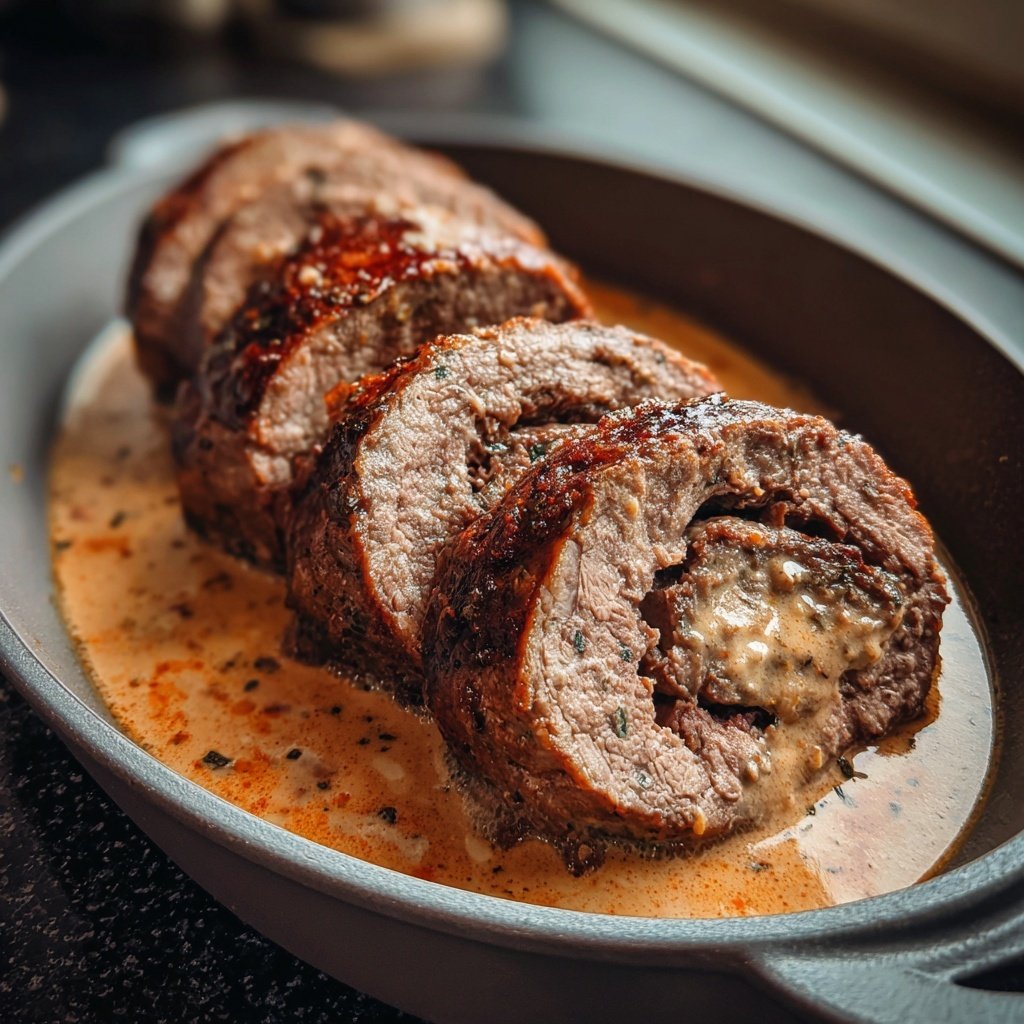 Hausmannskost Rinderrouladen mit Rahmsoße