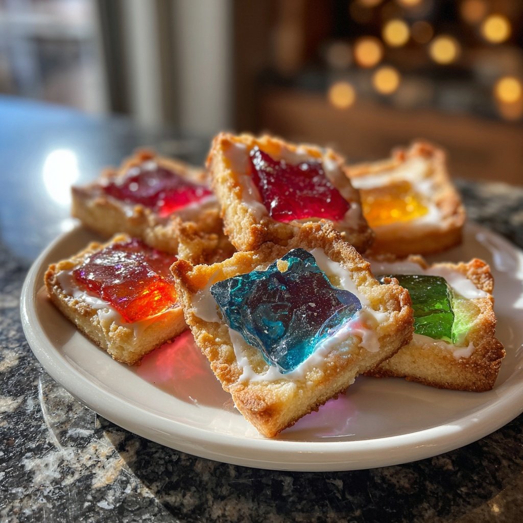 Einfache Bleiglas Kekse