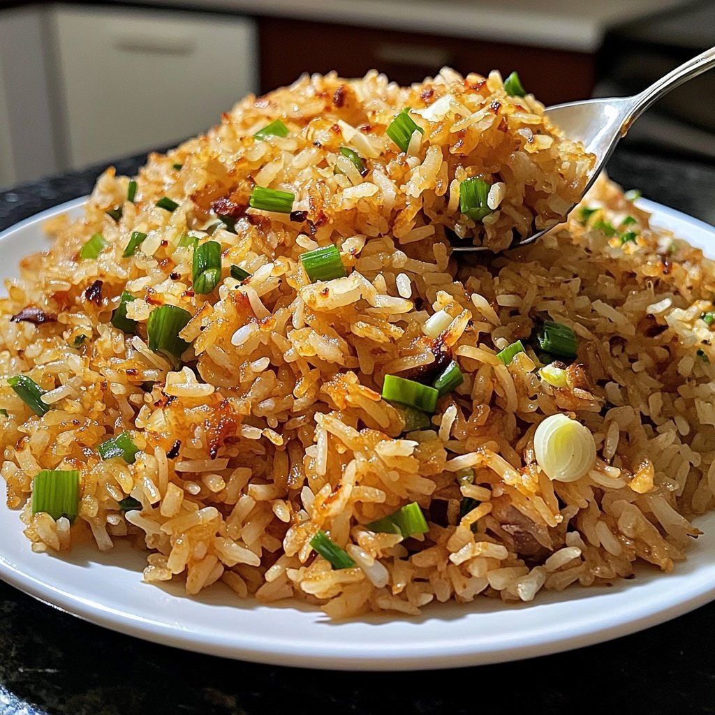 Gebratener Reis mit Knoblauch